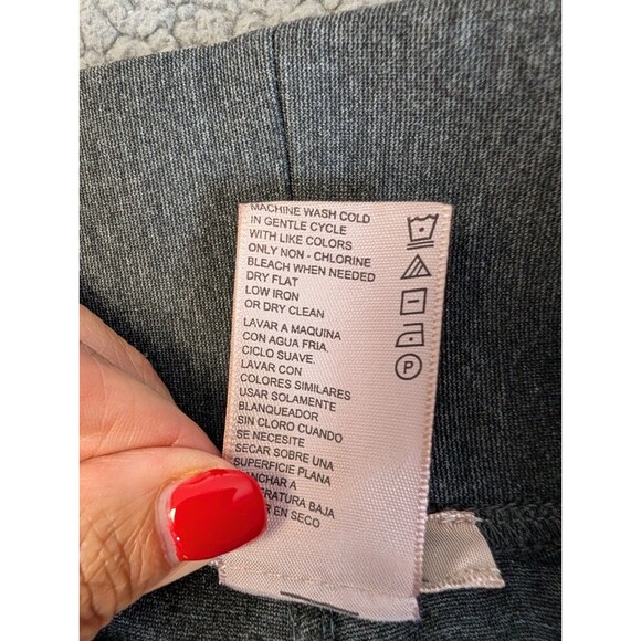 Philosophy Gray Leggings Size Large Pull On Pants Wide Waist Band Stretch - Picture 6 of 8